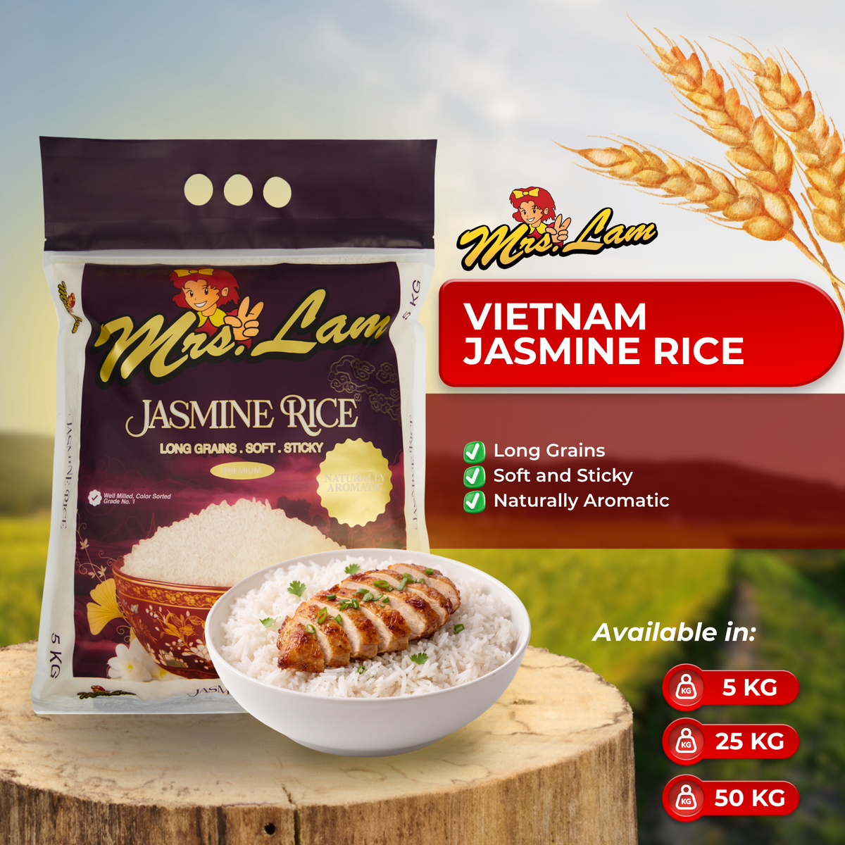 Mrs. Lam Vietnam Jasmine Rice