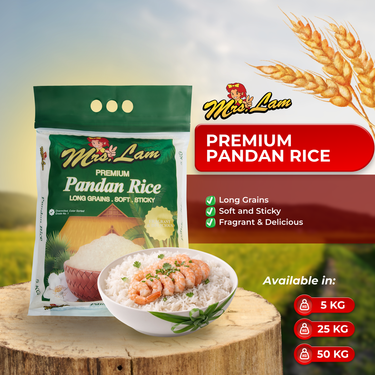 Mrs. Lam Pandan Rice